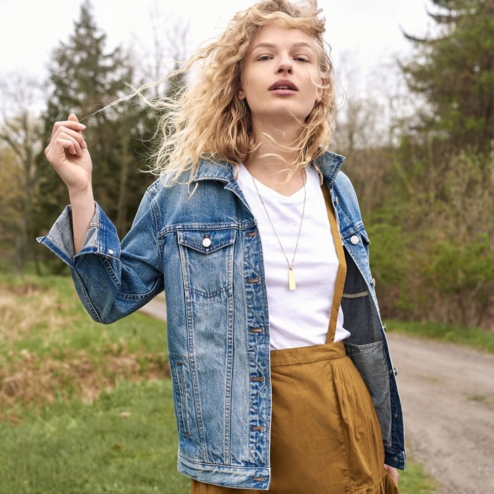 Madewell Oversized Jean Jacket In Capstone Wash